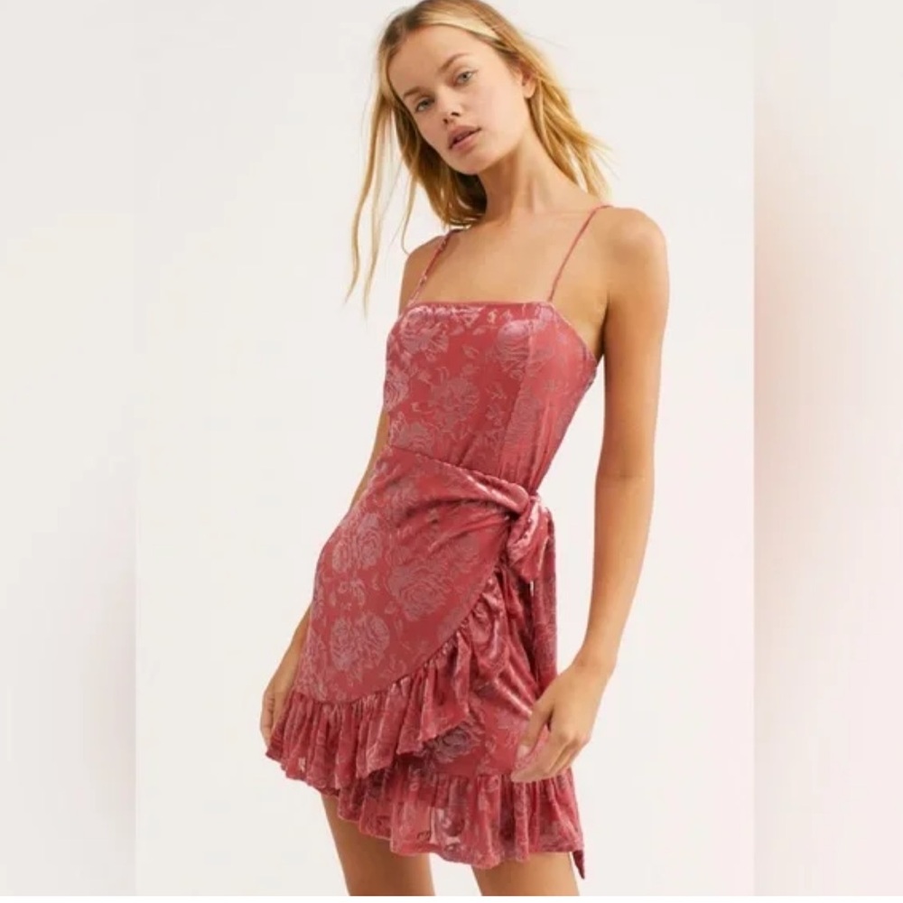 Free People Olivia Velvet Burnout Slip Dress
